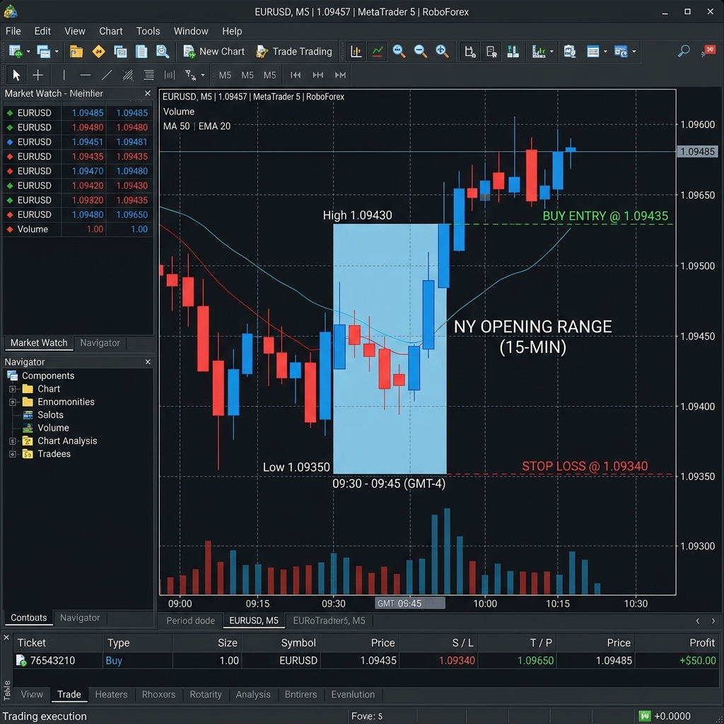 ORB System MT5 Trading Chart